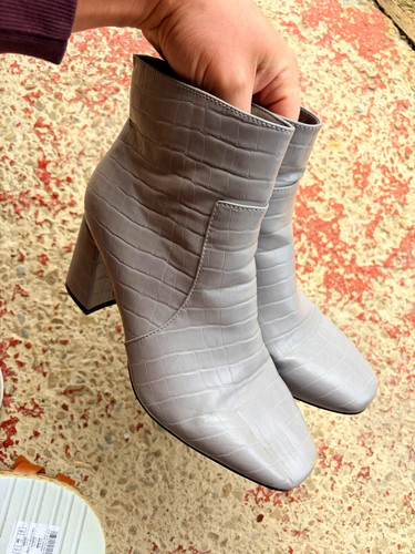 Primark wide fit grey croc - wide,