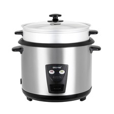 GEEPAS 1.8L Rice Cooker & Steamer with Keep Warm Function Automatic Cooking 700W