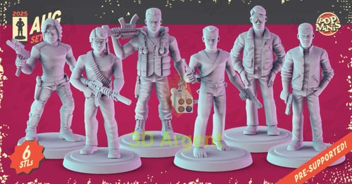 80s action hero - 80s, miniatures