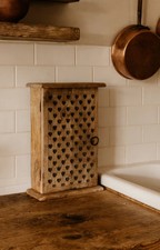 Wooden Heart Print Key Box