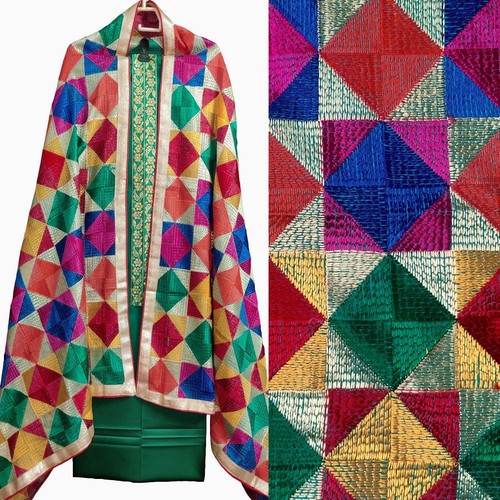 Dark green cotton - cotton, indian