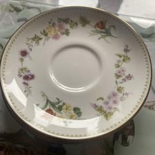 Wedgewood Mirabelle Bone China Saucer X3