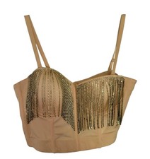 Papaya Pink Corset Bustier Top