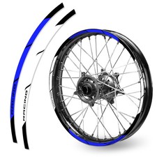 For YAMAHA YZ 125 89-23 22 21 20 Wheel Stickers Rim 21" 19" Dirt Bike P04B Blue