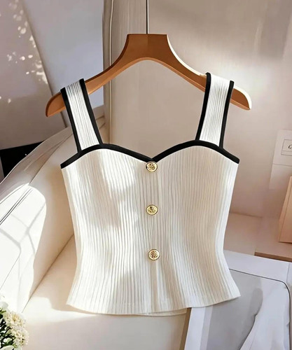 Women white ribbed - women's, knit