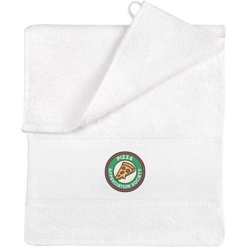 Pizza society flannel towel - 'pizza, society'