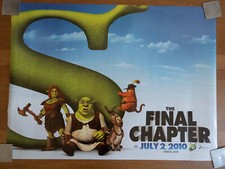 Shrek the Final Chapter Teaser UK Quad cinema poster. Double sided