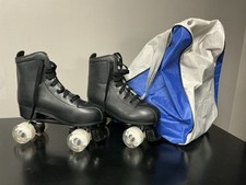 YYW Roller Skates for Women Men, High Top PU Leather Classic Double-Row Roller37