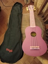 Stagg Ukulele Violet and cover VGC P+P inc
