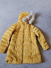 M&S Mustard Puffer Coat Size
