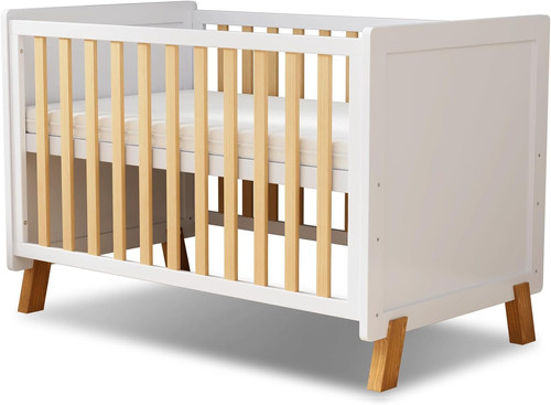 Wooden baby cot bed - 3-in-1,