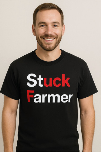 Stuck farmer mens shirt - stuck, a
