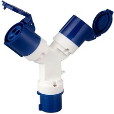 Caravan Hook Up Cable 16amp Splitter 2 Way Electric Hook Up Splitter 16amp