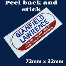 Lambretta Glanfield Lawrence Dealer Scooter Vintage Vinyl Sticker Li Tv Sx Sx LD