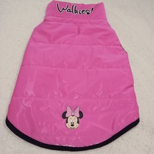 Dog Coat Disney puffer style size medium in pink  new without tags 