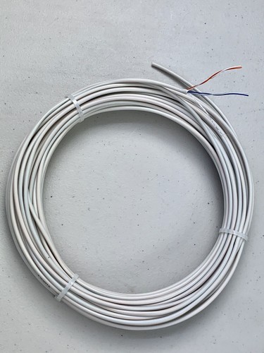 White telephone extension - white,