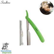 BARBER SALON STRAIGHT CUT THROAT SHAVING RAZOR RASOIRS RASOI Green