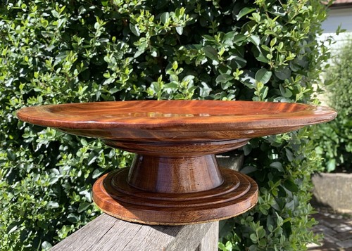Wooden cake stand pedestal - stand,