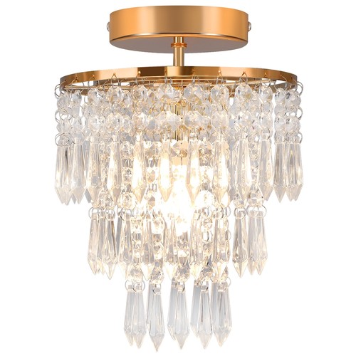 Modern crystal ceiling light - crystal,