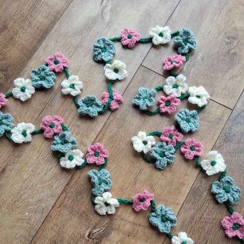 Hand crochet flower - hand,