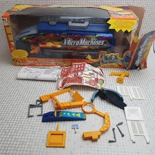 Vintage Micro Machines Super Stunt City Tanker Truck Carry Playset (No Cars)