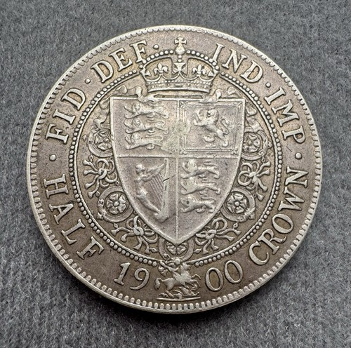 1900 half crown - crown, queen