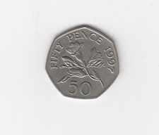 1997 GUERNSEY 50p Near Uncirculated Nice Coin (GU8-8A)