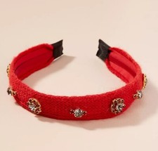 Anthropologie Red Woven Wool