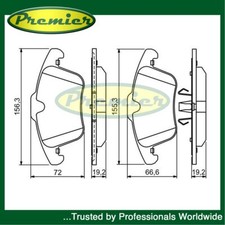 Premier Front Brake Pads Set
