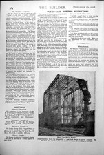 Antique Print Heavy Steel-Frame Building Manufactured Erected Aj Mann 1918 20th