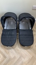 Baby Jogger Carrycot, For Double Pushchair City Mini 2 &  GT2 With Adapters 