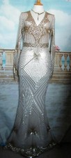 Maxi Evening Dress 10 Gold