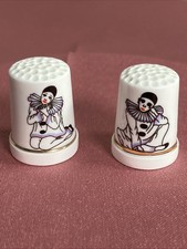 2 Vintage Pierrot Crying Clown