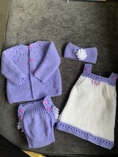 New Hand Knitted Baby Girls