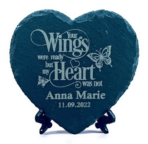 Custom slate memorial plaque - custom,