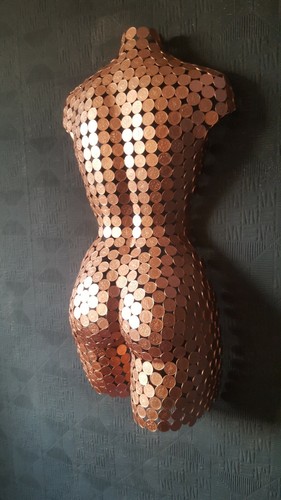 Coin copper metal wall - copper,