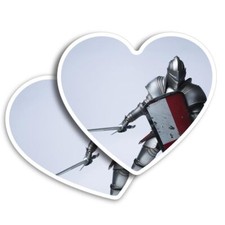 2x Vertical Vinyl Sticker Cool