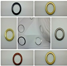 Curtain Eyelet Heading Tape + Round Eyelet Rings For Curtains Blinds All Colours