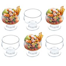 6x Glass Prawn Cocktail Bowls