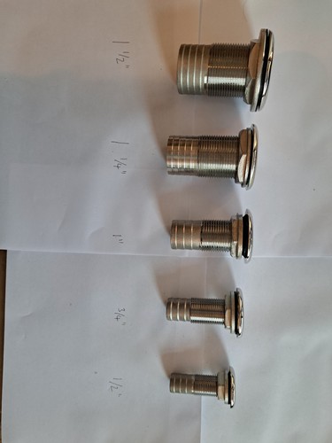 316 thru hull fittings - fittings, 1