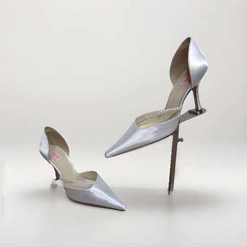 Womens white satin bridal - womens,