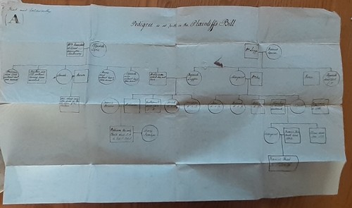 Large 1809 hand drawn - , family