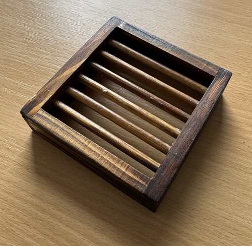 Wooden soap dish 10cm - wooden,