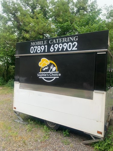 Mobile food catering trailer - food,
