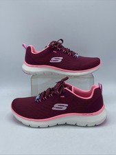 BNWT Skechers Flex Appeal5.0 Trainers Red Burgundy UK 5