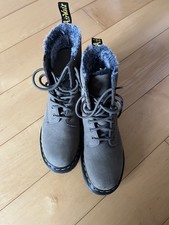 Warm  & cozy Doc Marten winter boots, fleece lined size 6 comfy, funky lace-up