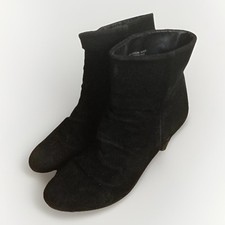 F&F size 5/38 black faux suede