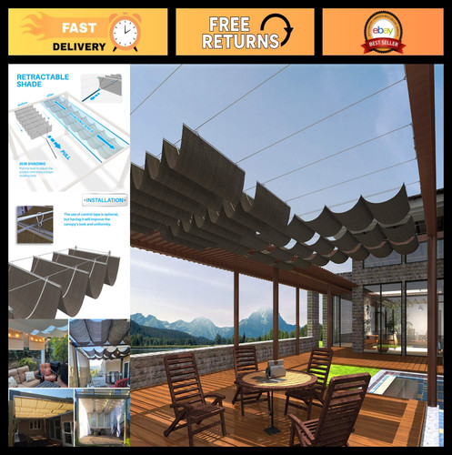 Retractable canopy shade cover - shade,