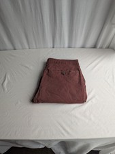 M&S Mens Shorts Burgundy Chino
