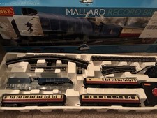 Hornby R1282M OO Gauge Mallard Record Breaker Train Set - Blue
